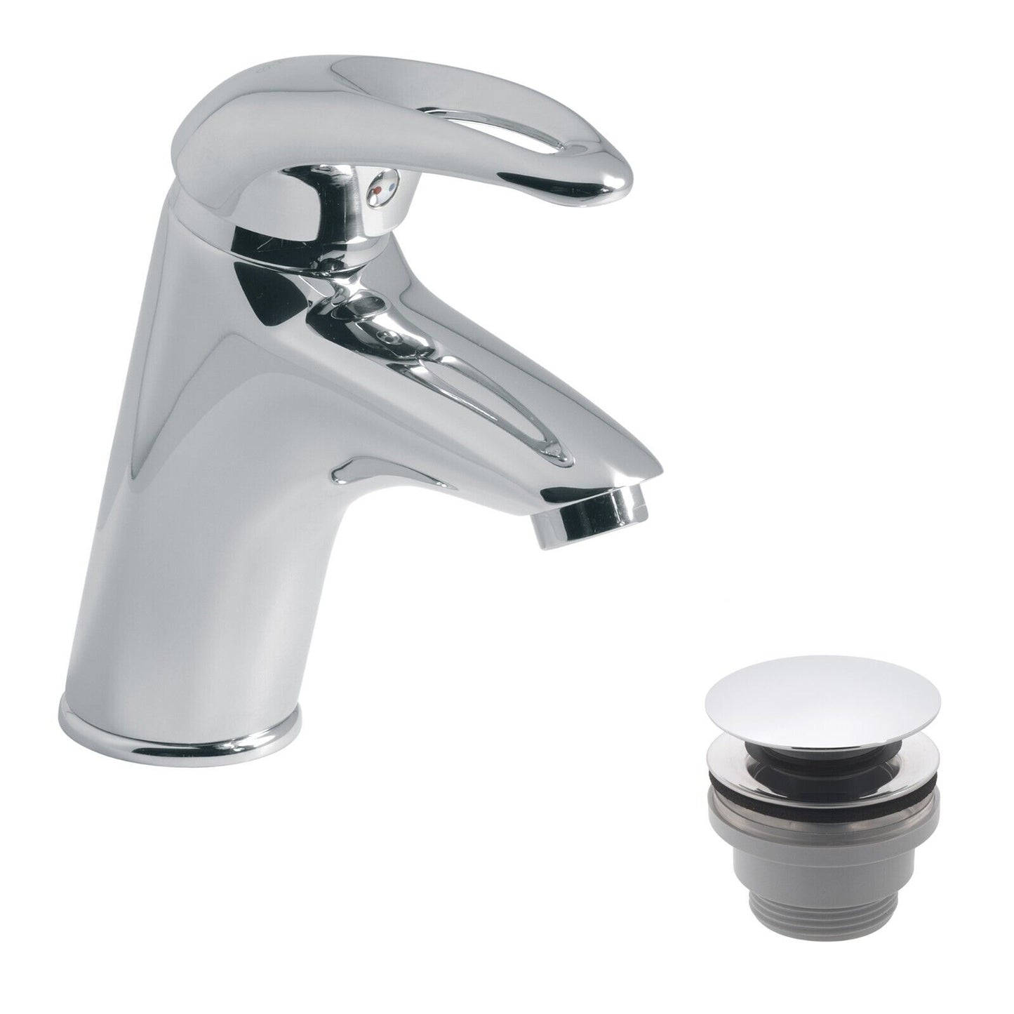 VADO INFINITA MAGMA MONO BASIN MIXER & CLICKER WASTE CHROME £99 - RRP £150