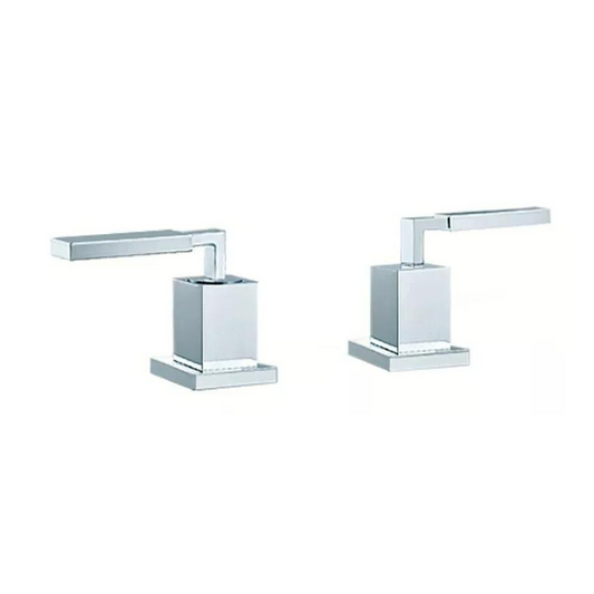 VADO INSTINCT 3/4" PAIR DECK MOUNTED BATH TAP VALVES CHROME £99 - RRP £227