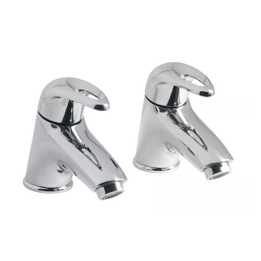 VADO INFINITA ETNA PAIR DECK 3/4" BATH PILLAR TAPS CHROME £85 - RRP £145