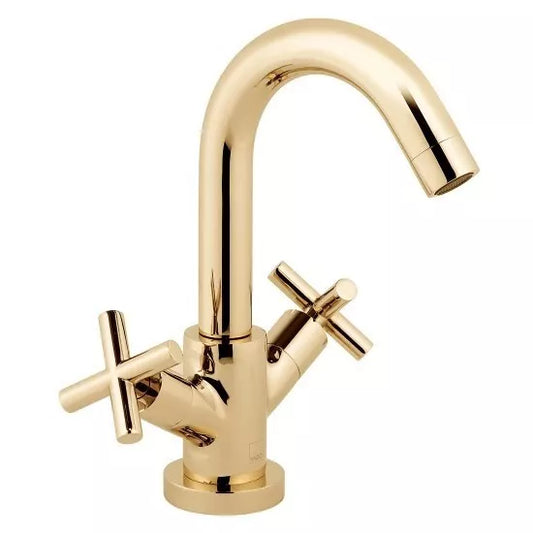 VADO ELEMENTS MONO BASIN MIXER TAP BRIGHT GOLD £199 - RRP £425