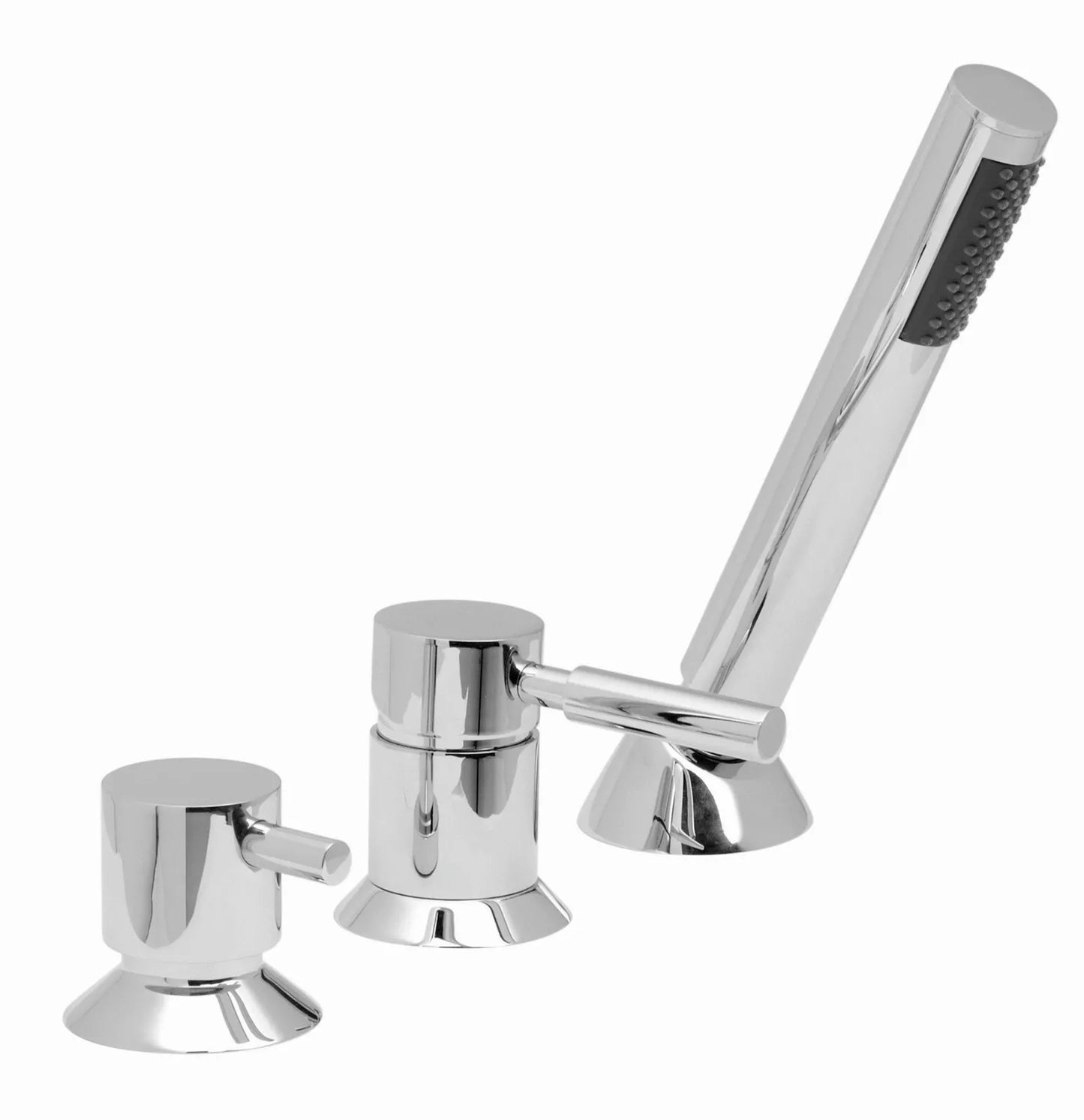 VADO ORIGINS 3 HOLE DECK BATH SHOWER MIXER KIT WITH HAND PULL OUT SHOWER - NO SPOUT - CHROME £245 - RRP £545