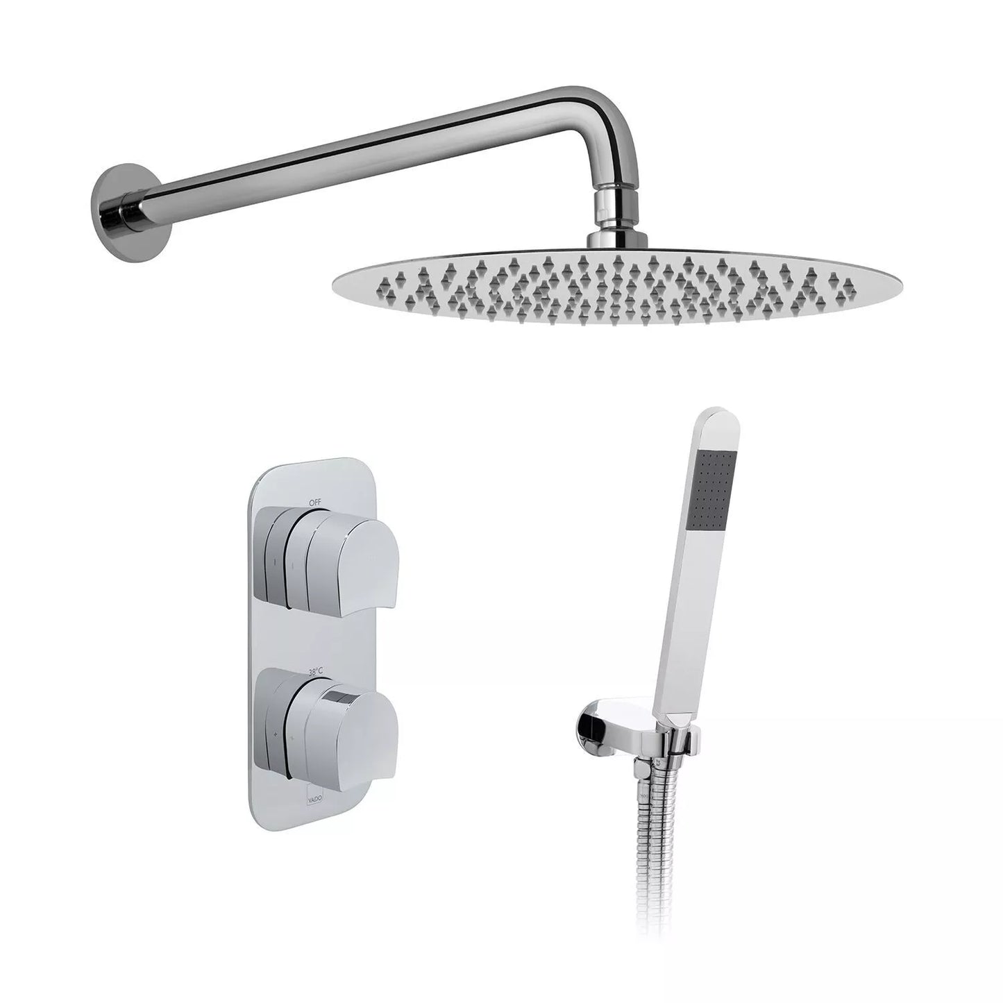 VADO TABLET KOVERA 2 OUTLET CHROME THERMOSTATIC SHOWER KIT £899 - RRP £1270