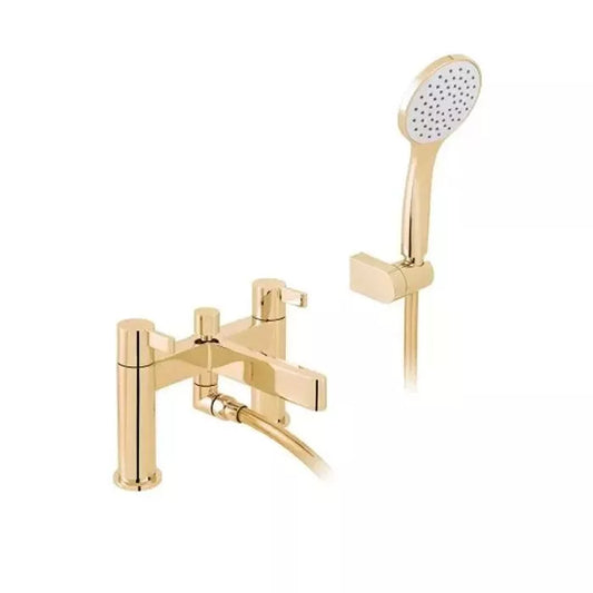 VADO EDIT DECK BATH SHOWER MIXER TAP + KIT BRIGHT GOLD £335 - RRP £625