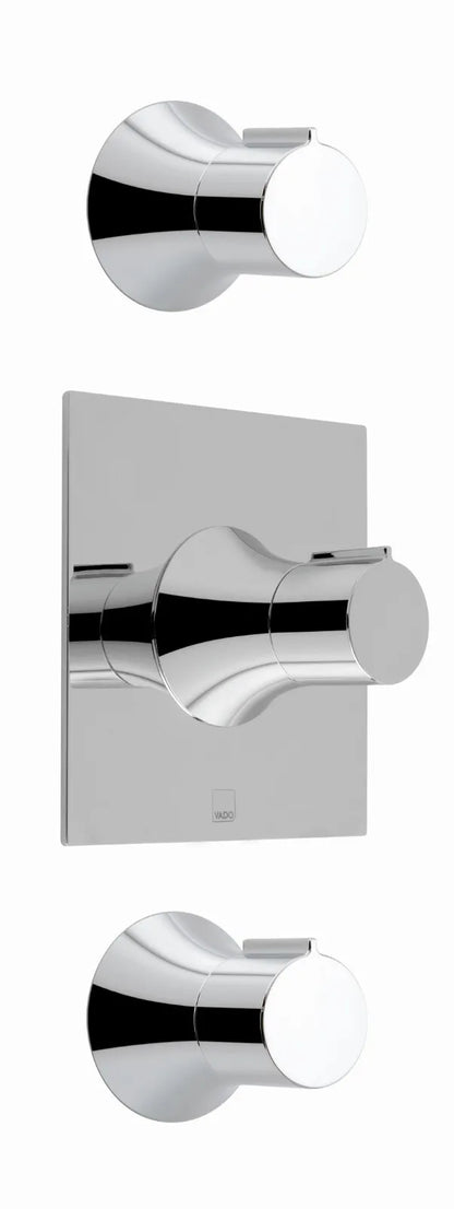 VADO ALTITUDE 3 OUTLET 3 HANDLE CONCEALED CHROME THERMOSTATIC VALVE £350 - RRP £689