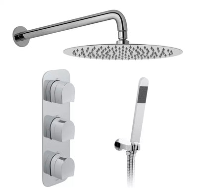 VADO TABLET KOVERA 2 OUTLET 3 KNOB CHROME THERMOSTATIC SHOWER KIT £799 - RRP £1270