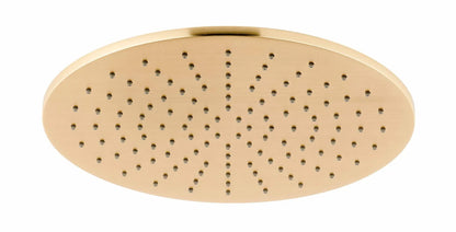 VADO INDIVIDUAL 250MM ROUND SHOWER HEAD BRUSHED GOLD £195 - RRP £375