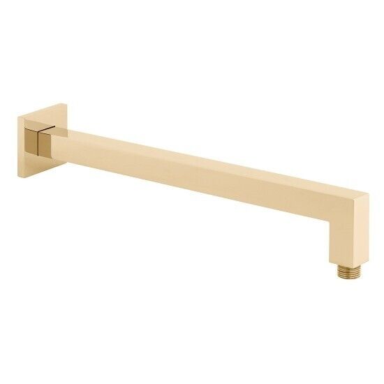 VADO EASY FIX WALL MOUNTED SHOWER ARM SQUARE BRIGHT GOLD £99 - RRP £180